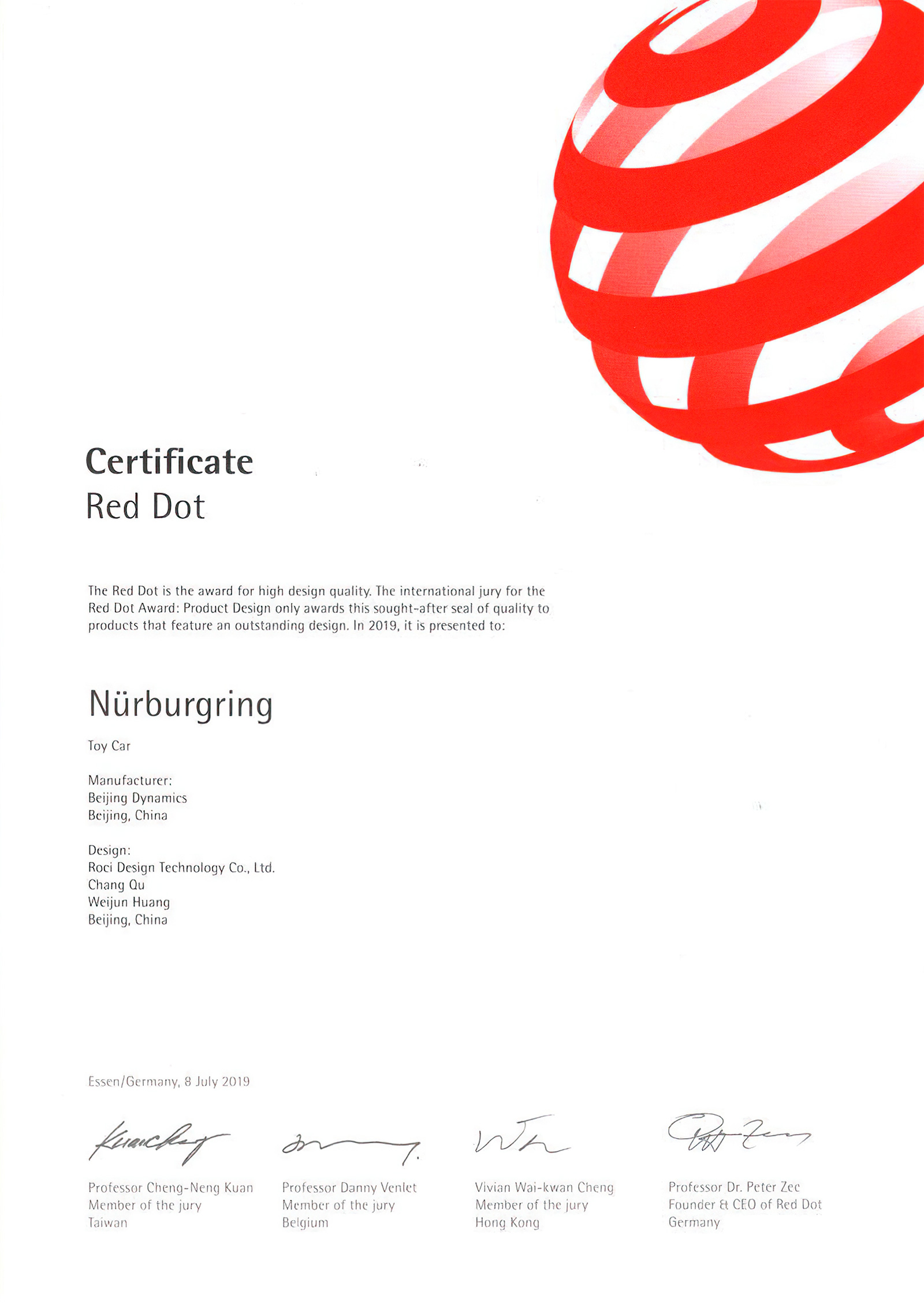 Red Dot Award – Wild Doll Racer